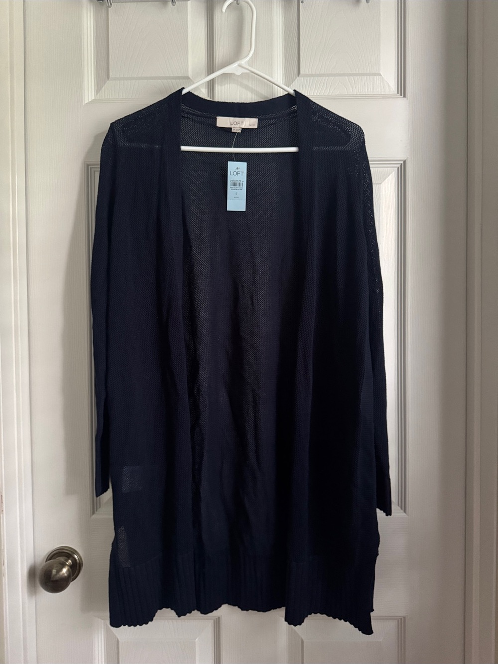 NWT LOFT Open-Front Navy Women's Cardigan Sweater